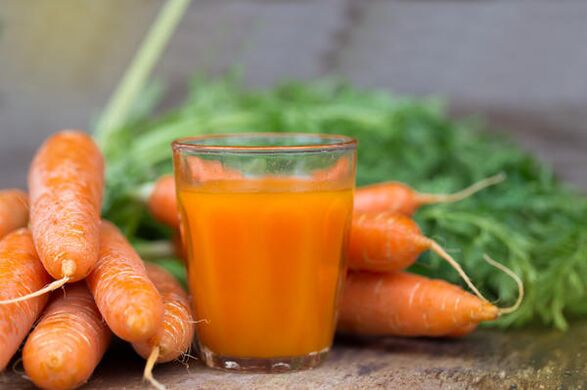 Морковный сок, употребляемый мужчинами, стимулирует половую функцию